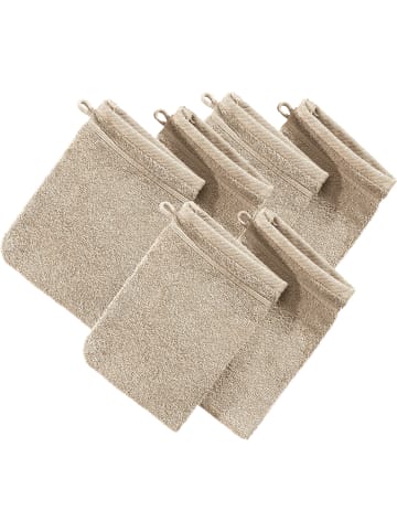 Erwin Müller Frottier Waschhandschuh 6er-Pack Heidelberg in beige