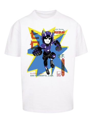 F4NT4STIC Heavy Oversize T-Shirt Big Hero 6 Hiro Manga in weiß