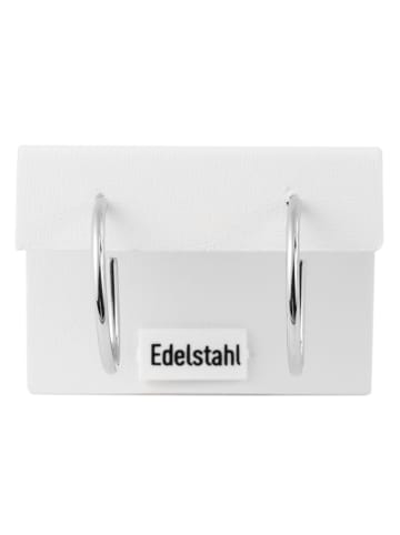 Adeliás Damen Ohrringe – Creole aus Edelstahl in silber