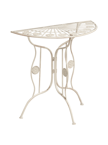 Beliani Gartentisch COGGIA  in Beige - (W) 37 x (H) 78 x (L) 80 cm