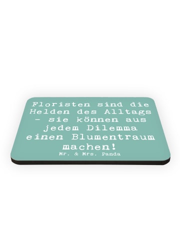 Mr. & Mrs. Panda Magnet Spruch Floristin Heldin mit Spruch in Meeresbrise