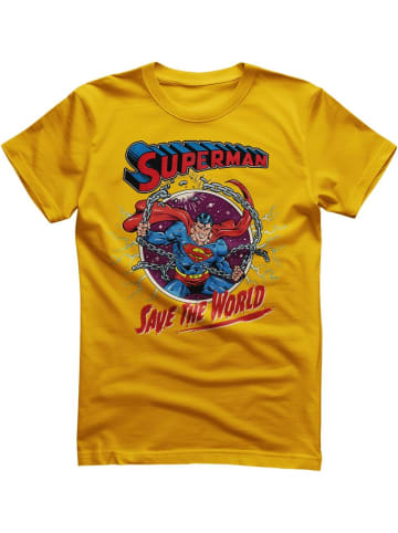 Superman T-Shirt "Superman Save The World T-Shirt" in Gold