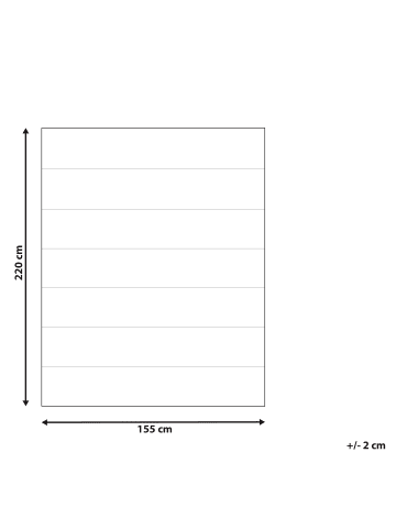 Beliani Bettdecke CHAPCHA in Weiß - (W) 155 x (H) 2 x (L) 220 cm