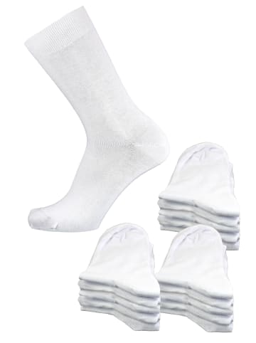 Rogo Socken 15er-Pack Bio-Premium-Arztsocken in weiß