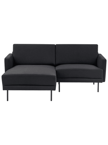 Beliani 2-Sitzer Sofa BREDA in Schwarz - (W) 192 x (H) 85 x (L) 155 cm rechtsseitig