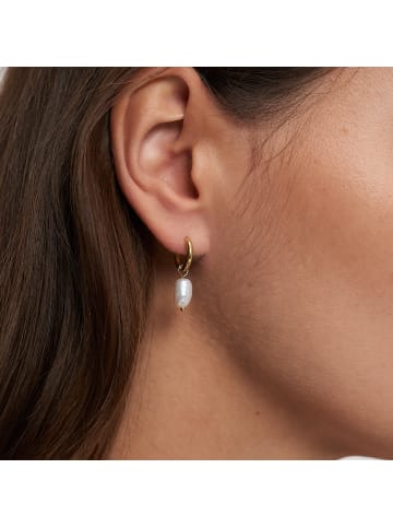 s.Oliver Creolen Tag and Pearl in gold