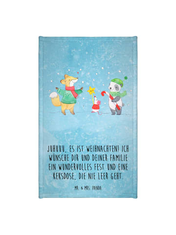 Mr. & Mrs. Panda gäste wc handtuch Winter Weihnachtsfreude mit S... in Eisblau