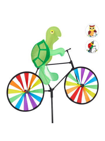 relaxdays 4x Windrad "Schildkröte" in Bunt