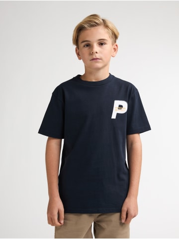 Petrol Industries Bedrucktes Jersey-T-Shirt Bandolera in Blau