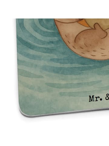 Mr. & Mrs. Panda Tischuntersetzer Otter Kind Design mit Spruch in Weiß