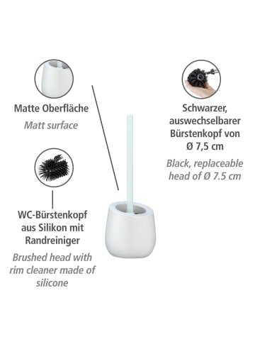 Wenko Bad-Accessoire Set Badi, Weiß, 3-teilig in Weiß