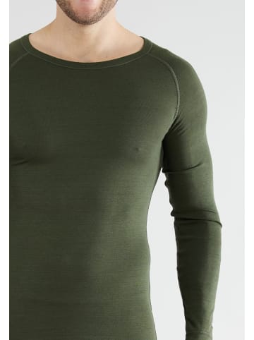 CECEBA Thermo Longsleeve Thermo Sport in grün-mittel-uni