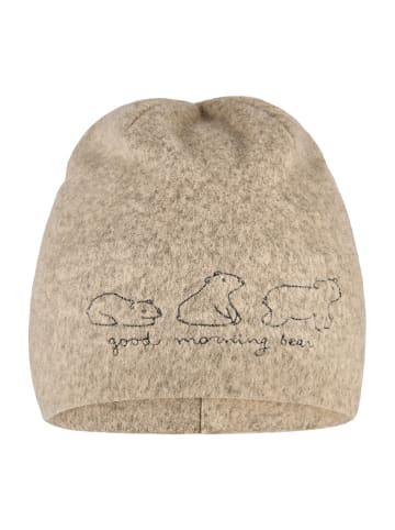 Sterntaler Beanie Eisbären in braun mel.