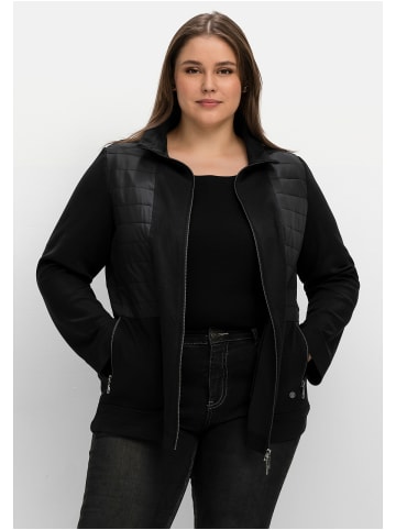 sheego Jerseyjacke in schwarz