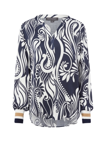 Franco Callegari Bluse in marine weiß - 0012