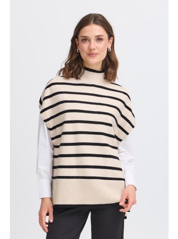 Fransa Poncho FRBITTE Boxy fit in Limestone melange mix