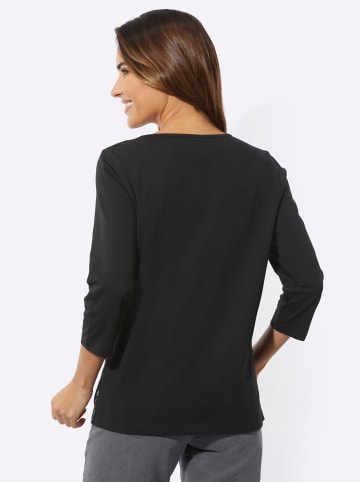 Sieh an! Rundhalsshirt in schwarz