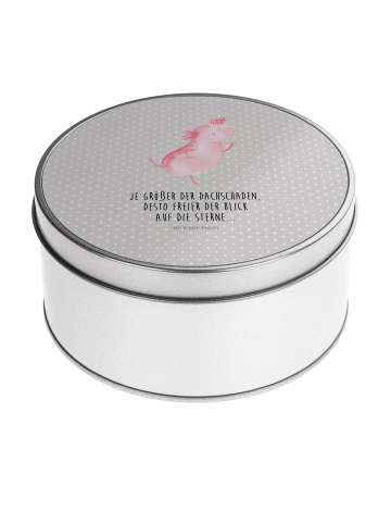 Mr. & Mrs. Panda Dose Axolotl Tanzen mit Spruch in Grau Pastell