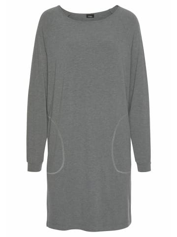 VIVANCE DREAMS Sleepshirt in melange-dunkelgrau