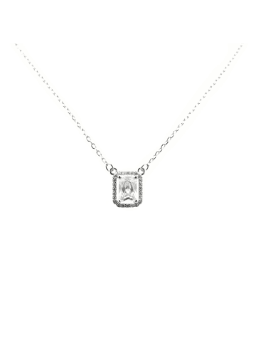 COFI 1453 Halskette mit Steine 40-45 cm Silber 925 modisches Halsband in Silber