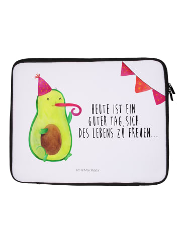 Mr. & Mrs. Panda Notebook Tasche Avocado Party mit Spruch in Weiß