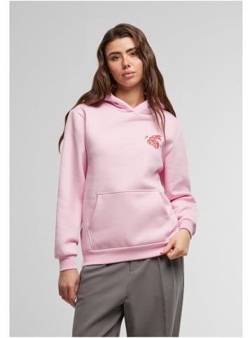 Mister Tee Hoodie "Lucky Cherry Ladies Fluffy Hoody" in Rosa