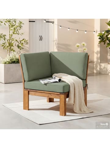 home24 Loungeecke LEXI in Helles Olivgrün