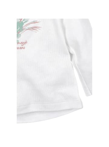 Nini Babylangarmshirt Floral in weiss