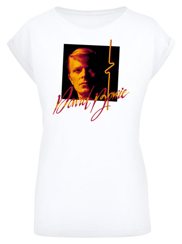F4NT4STIC T-Shirt David Bowie Photo Angle 90s' in weiß