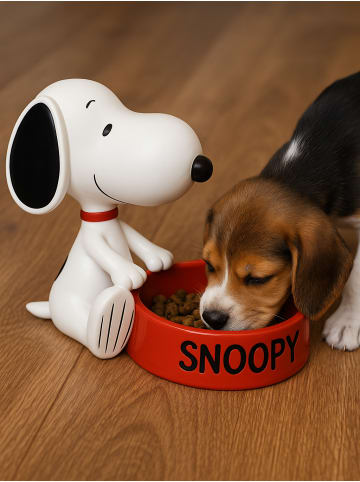 Snoopy Peanuts Snoopy 3D Snackschale 2tlg.mit abnehmbarer Figur Hundenapf in rot/weiß