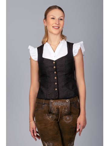 Edelnice Trachten Mieder Dorothea in schwarz, beige