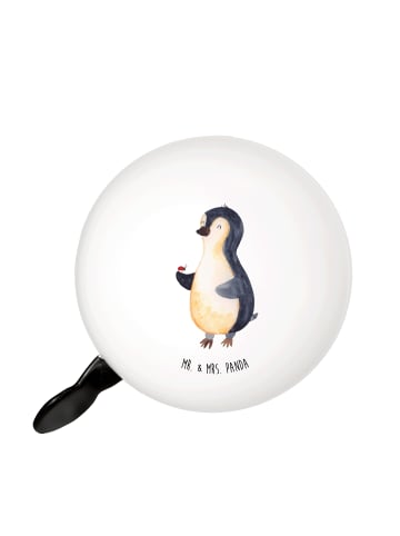 Mr. & Mrs. Panda Fahrrad-Klingel Pinguin Marienkäfer ohne Spruch in Weiß