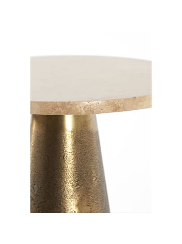 Light & Living Beistelltisch Ynez - Sand/Antik Bronze - 36x36x51cm