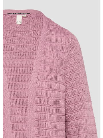 QS Strickjacke langarm in Pink