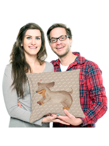 Mr. & Mrs. Panda Sofakissen Hund Dackel ohne Spruch in Hundeglück