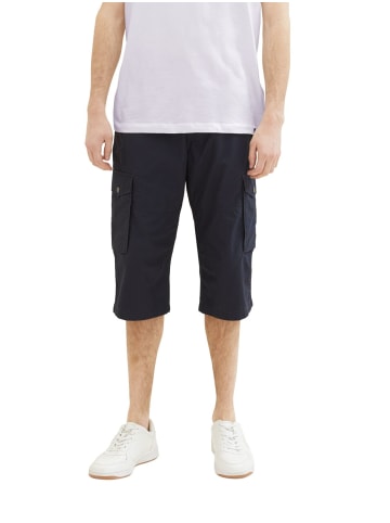 Tom Tailor Short PRINTED MAX OVERKNEE comfort/relaxed in Blau