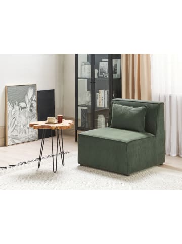 Beliani Sofaelement LEMVIG in Grün - (W) 83 x (H) 78 x (L) 83 cm