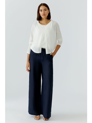 Oui Oversized Strickjacke mit Raglanärmeln in Cloud Dancer