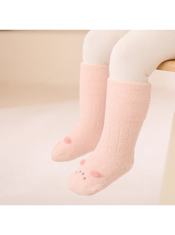 MUNADUNA 5er-Set 'Kleine Ohren' Winter Baby Socken mit Weitbund