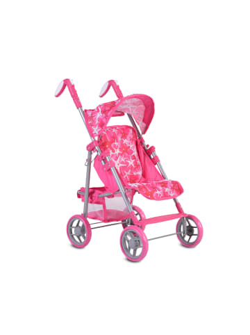 Moni Puppenwagen Stars 9351 faltbar in rosa