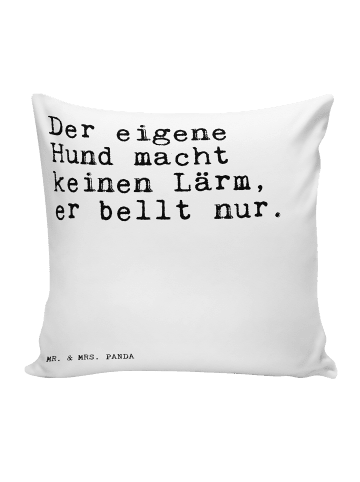Mr. & Mrs. Panda Sitzkissen Der eigene Hund macht... mit Spruch in Weiß