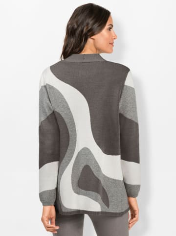 WITT WEIDEN Strickjacke in anthrazit-steingrau-gemustert
