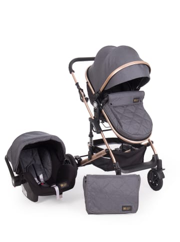 Kikkaboo Kinderwagen 3 in 1 Amaia in grau