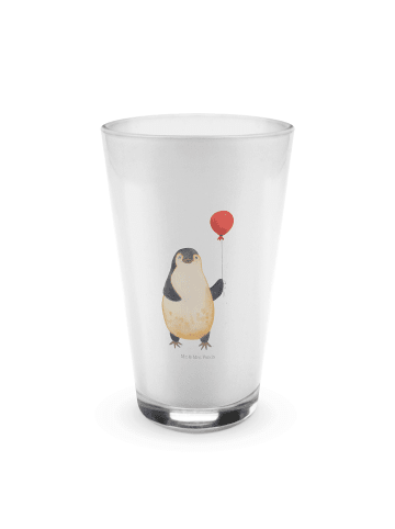 Mr. & Mrs. Panda Glas Pinguin Luftballon ohne Spruch in Transparent