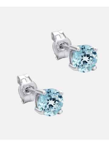 Diamant L'éternel Ohrringe aus 375 Weißgold mit Topas