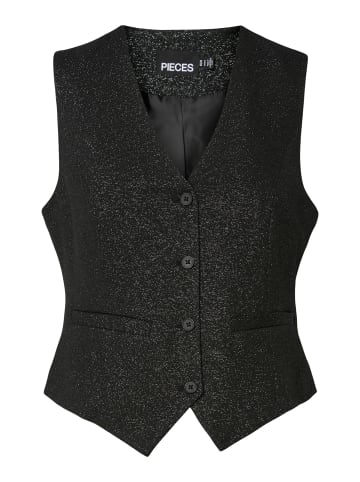 Pieces Weste in Black
