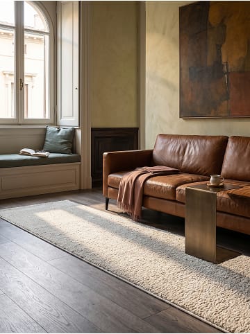 KADIMA DESIGN Läufer Uni weich wohnlich Wohnzimmer Schlafzimmer gemütlich Wohnraum in Creme