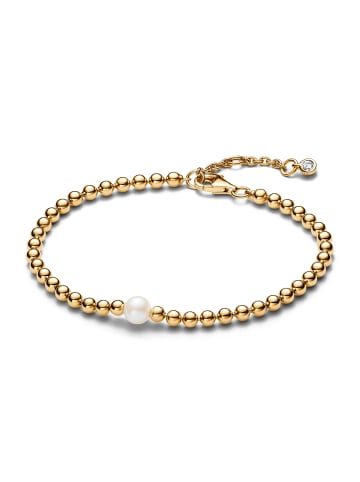 Pandora 14k vergoldete Metalllegierung Pearl&Beads Armband Länge 20 cm