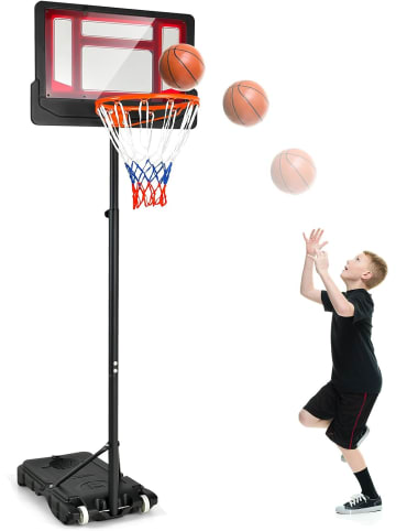 COSTWAY 90-210 cm Basketballständer in Rot