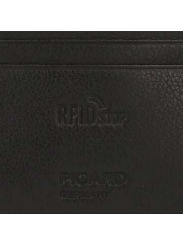 PICARD Horizon 1 Kreditkartenetui RFID Schutz Leder 11 cm in schwarz